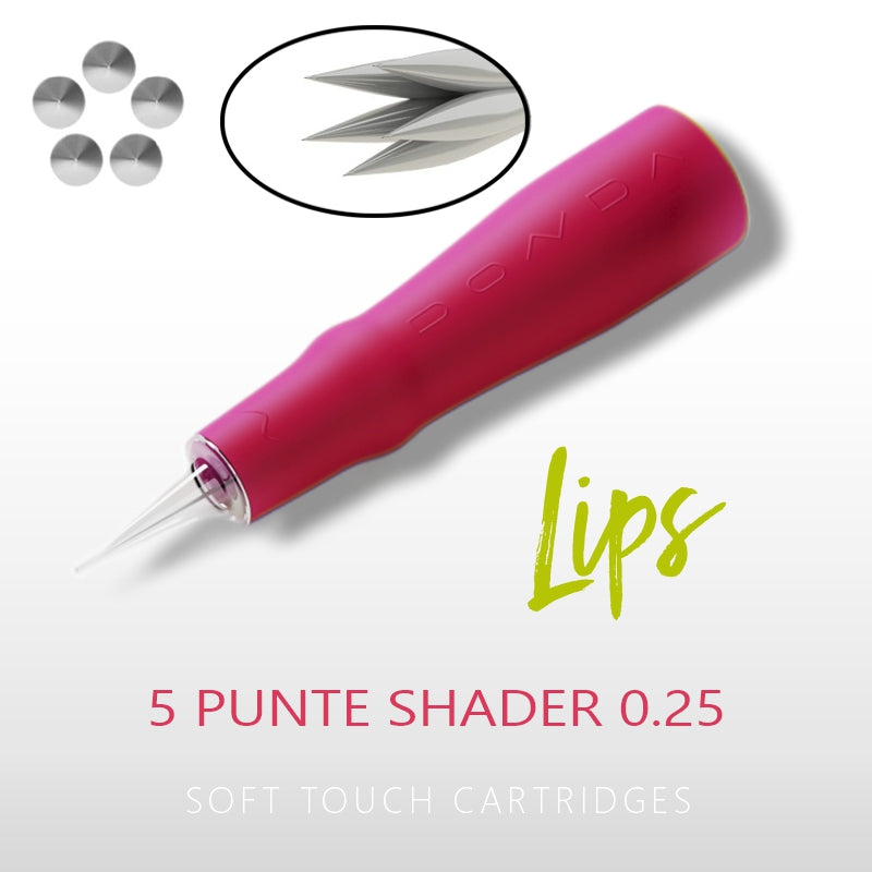 LIPS NEEDLES 5 TIPS SHADER 0.25