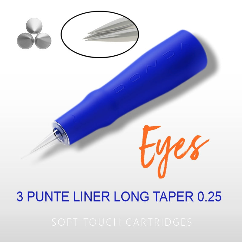 EYES NEEDLES 3 TIPS LONG TAPER 0.25