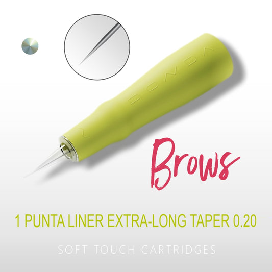 BROWS NEEDLES 1 TIP LINER EXTRA-LONG TAPER 0.20