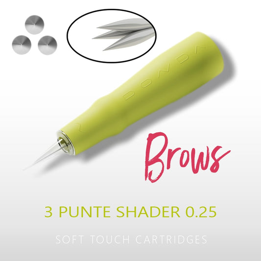 BROWS NEEDLES 3 TIP SHADER 0.25