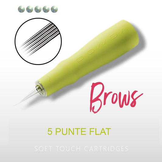 BROWS NEEDLES 5 TIPS FLAT